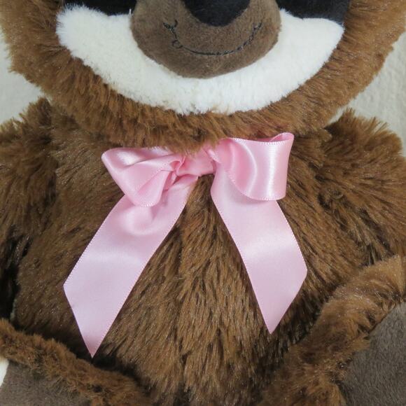 Kellytoy Sloth Bunny Ears Plush Toy Pink Bow Stuffed Animal Sitting 13" Tall - Picture 5 of 16